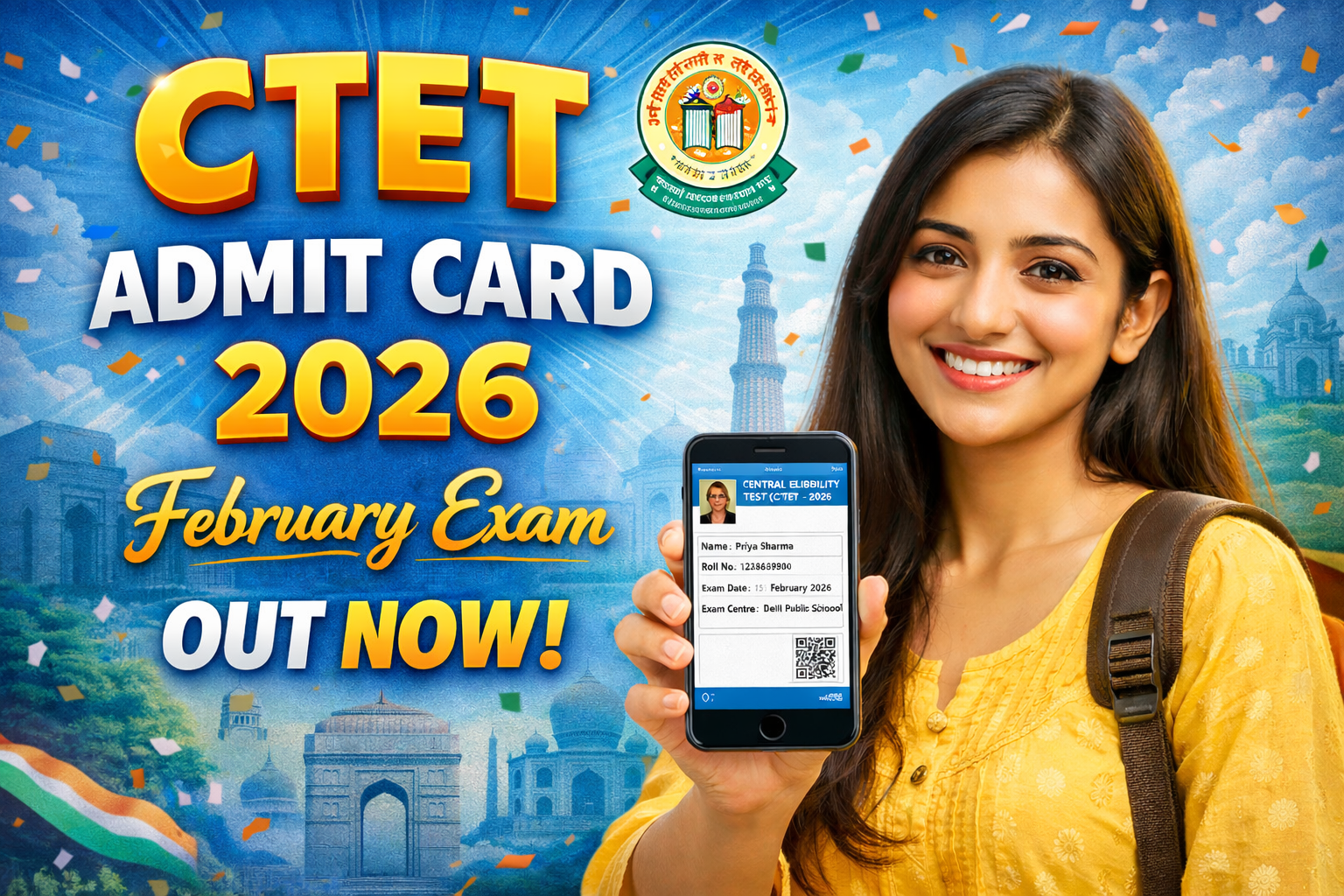 CTET फरवरी परीक्षा 'एडमिट कार्ड' जारी | CTET February Exam Admit Card 2026 ctet